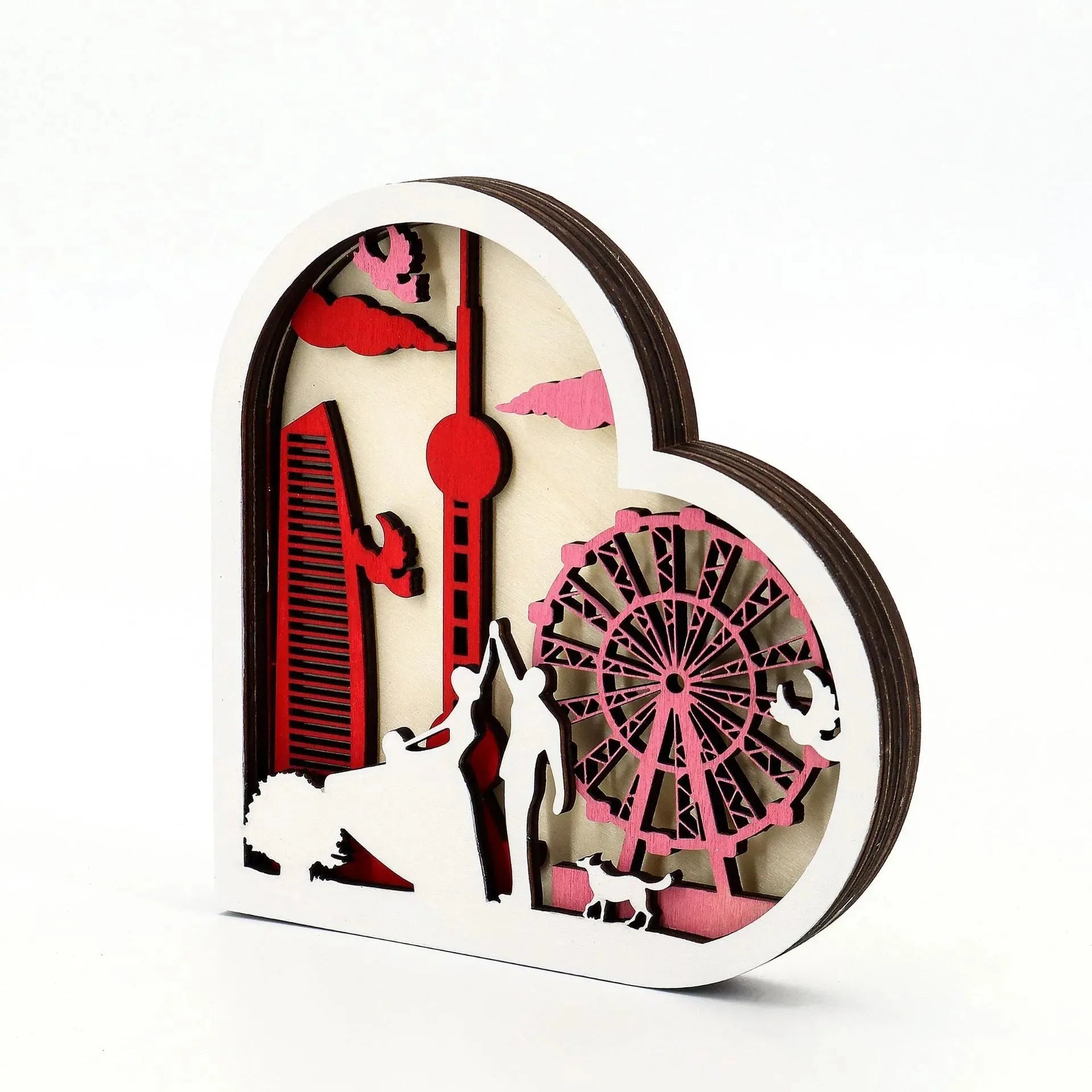 Express Your Love with the Valentine's Day Ferris Wheel Shape Decoration - Bellarte Enchanté Express Your Love with the Valentine's Day Ferris Wheel Shape Decoration